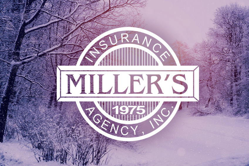 miller's logo on a snowy field